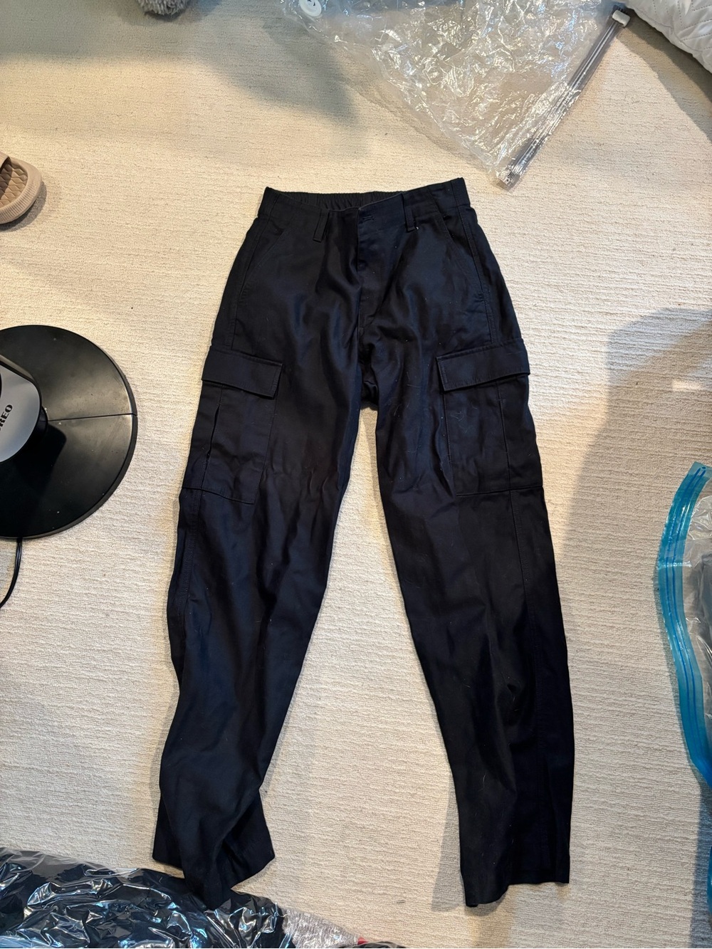 Uniqlo Women’s Black Cargo Trousers - Utility Pockets